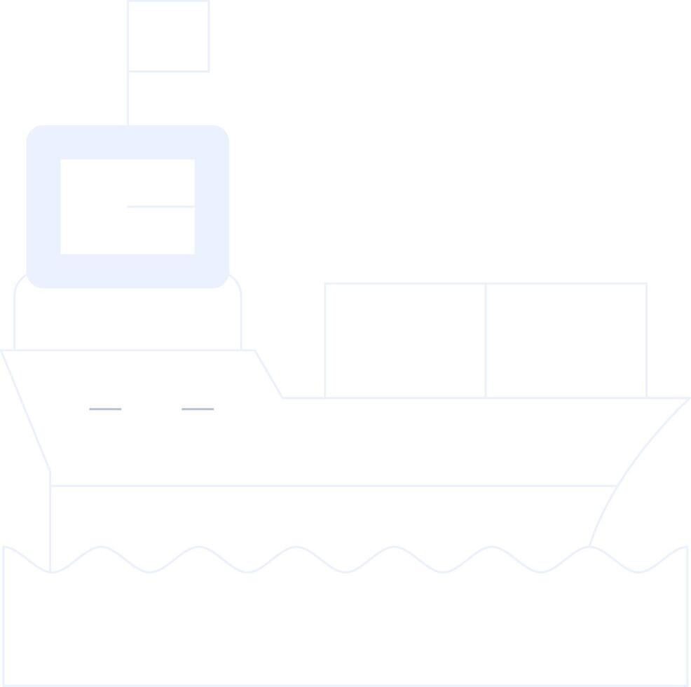 Ship Creative Icon Design vector