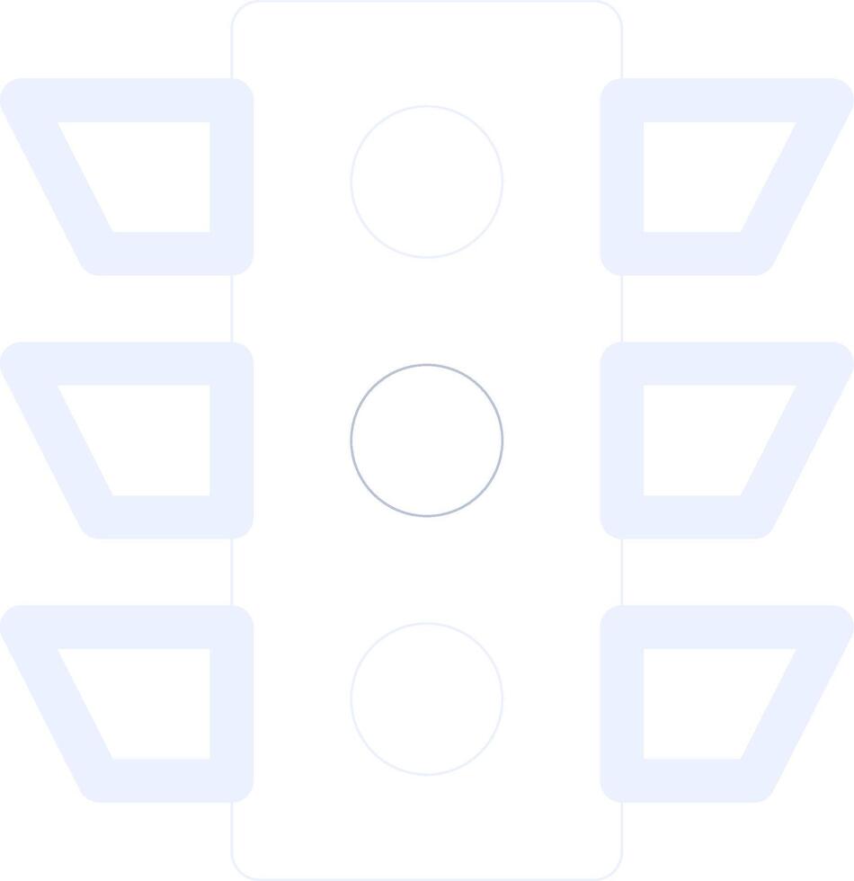 Traffic Light Creative Icon Design vector