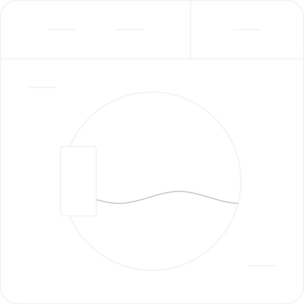 Washing Machine Creative Icon Design vector