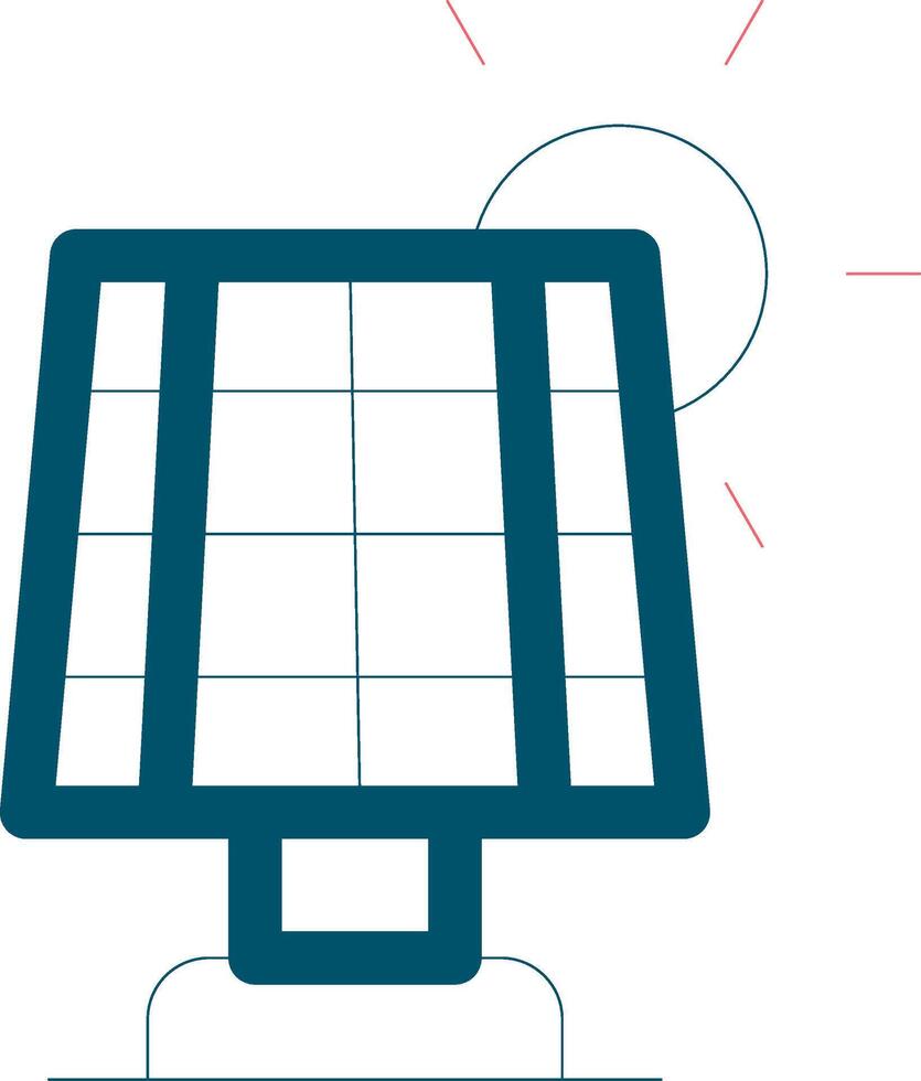 diseño de icono creativo de panel solar vector