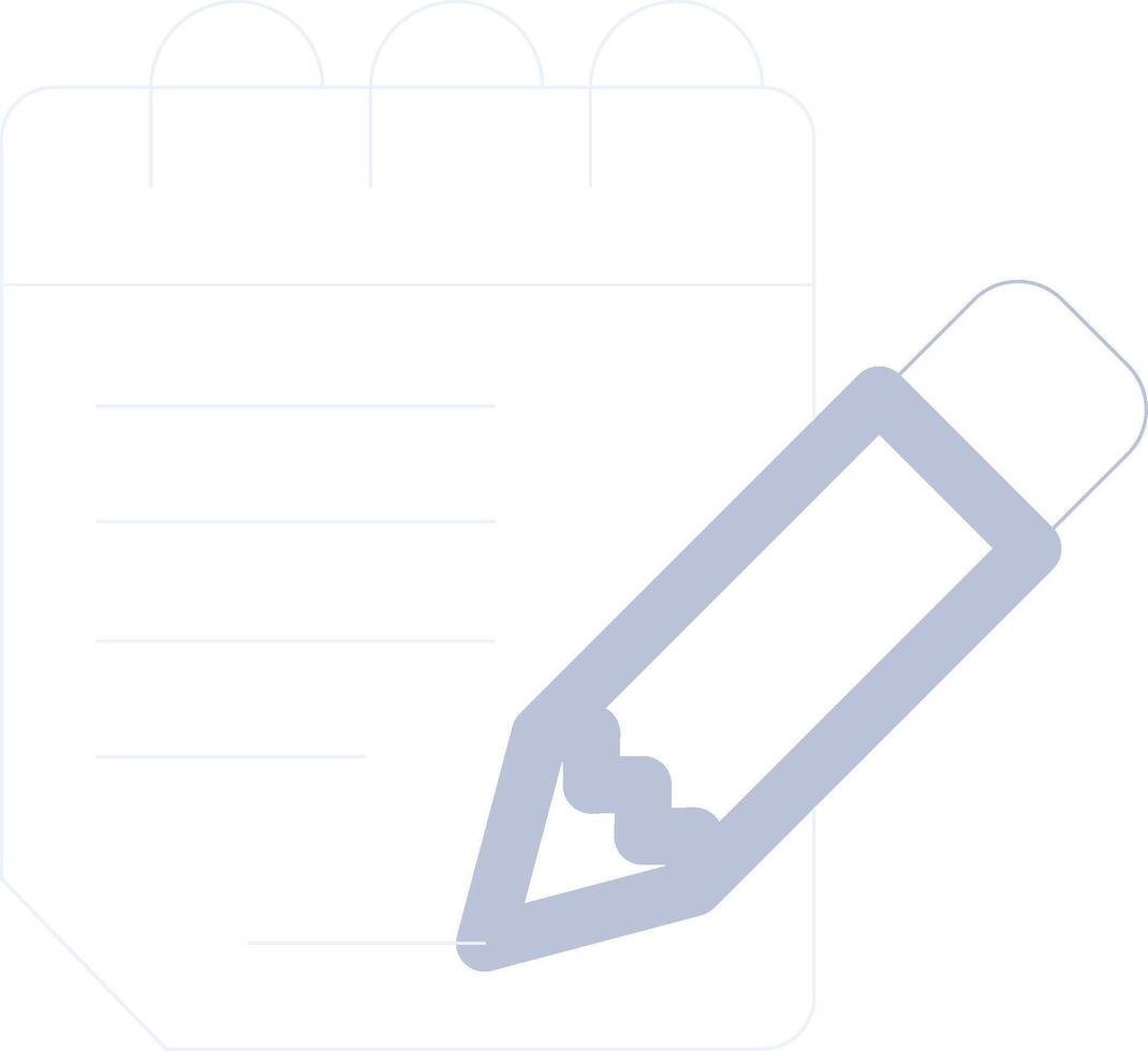 Notepad Creative Icon Design vector