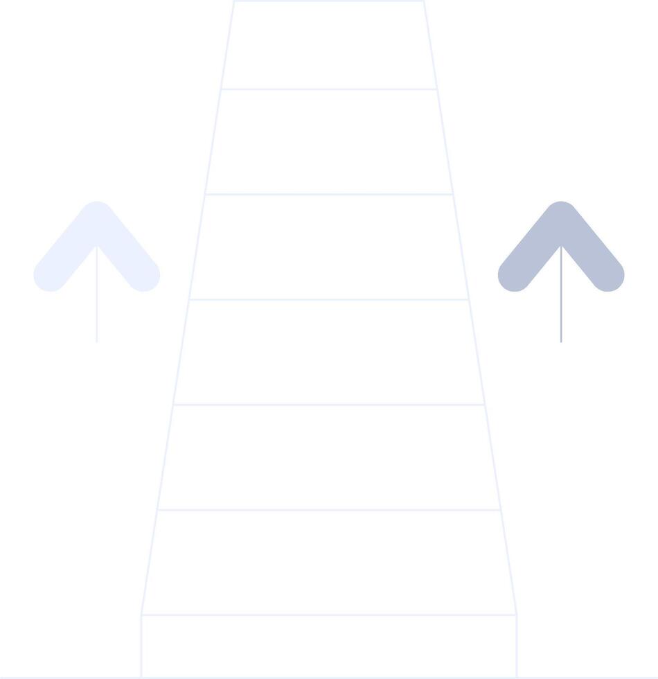 diseño de icono creativo de escalera mecánica vector