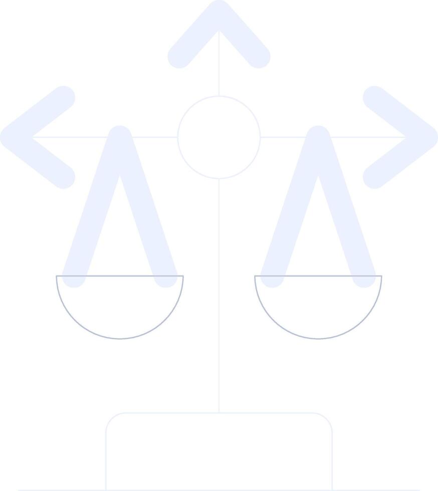 Balance Scale Creative Icon Design vector