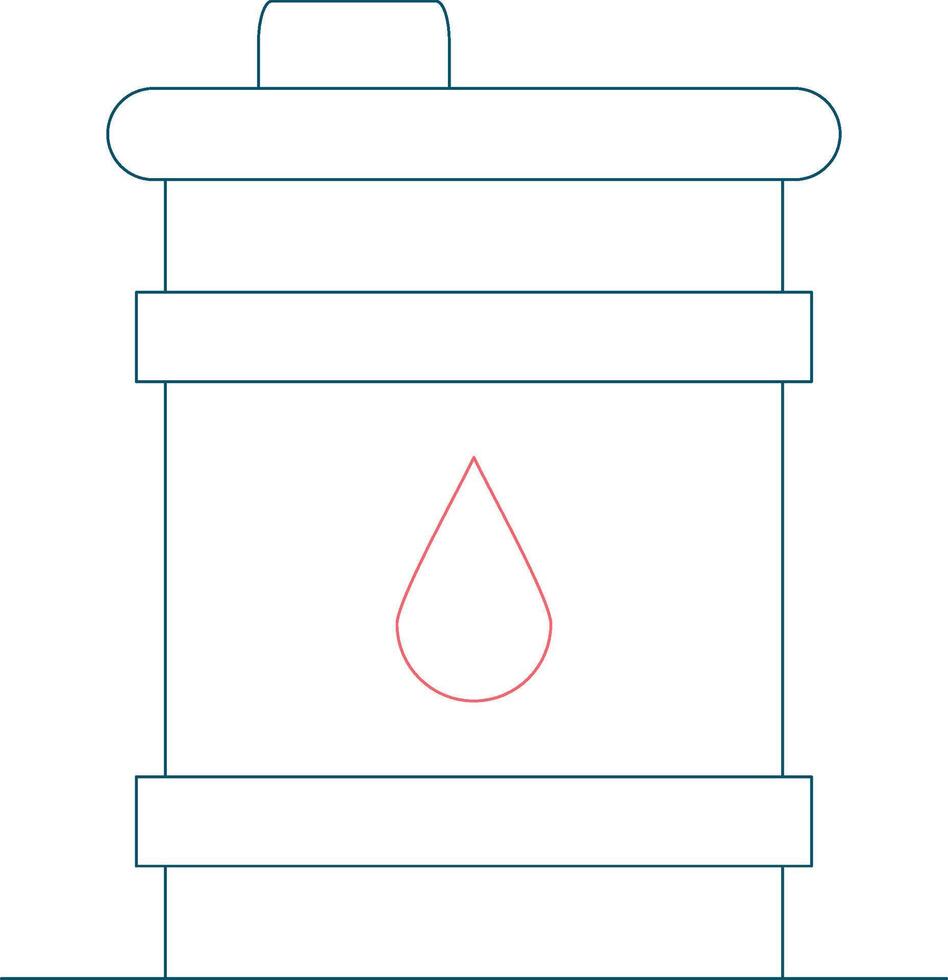 Oil Barrel Creative Icon Design vector