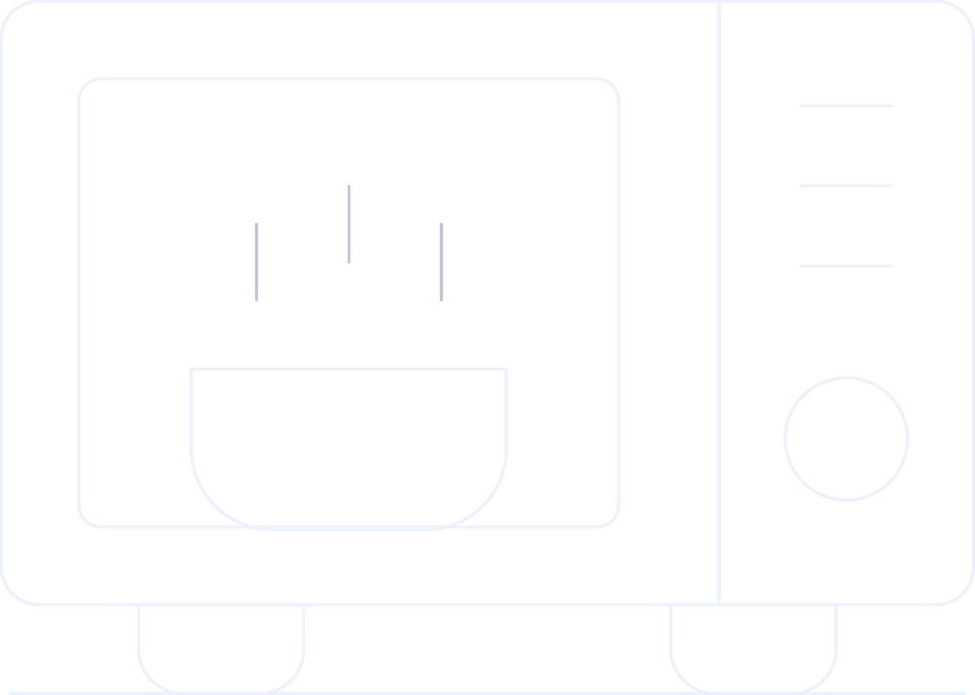 Microwave Creative Icon Design vector