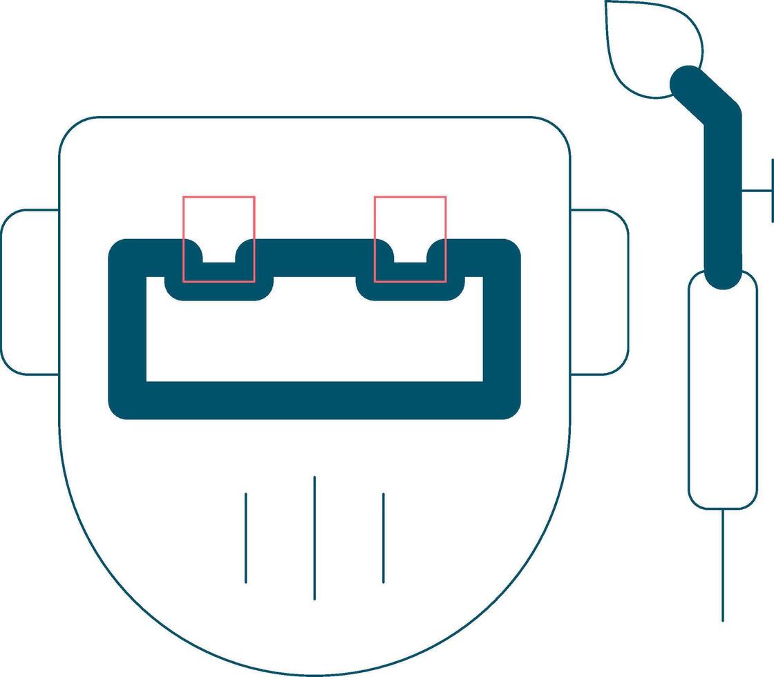 Welding Mask Creative Icon Design vector