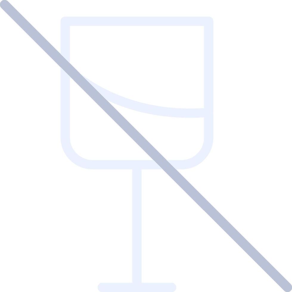 No Wine Creative Icon Design vector