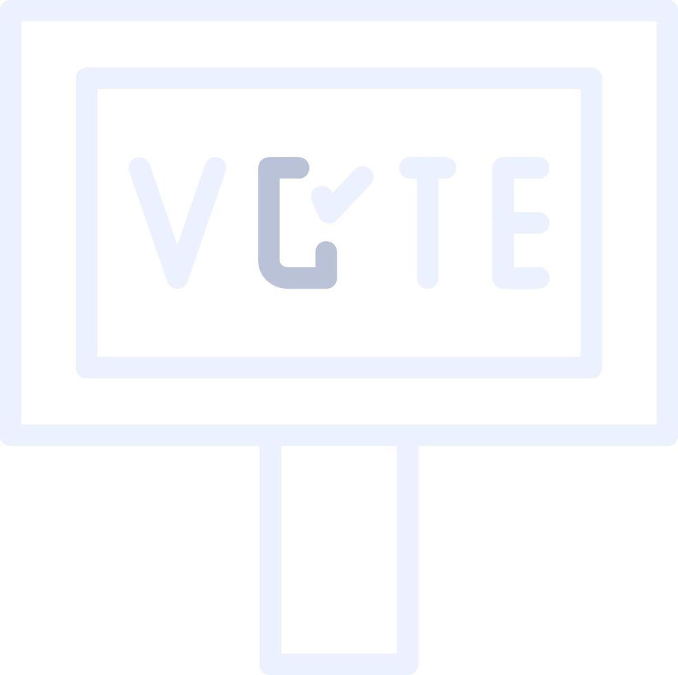 votar diseño de icono creativo vector