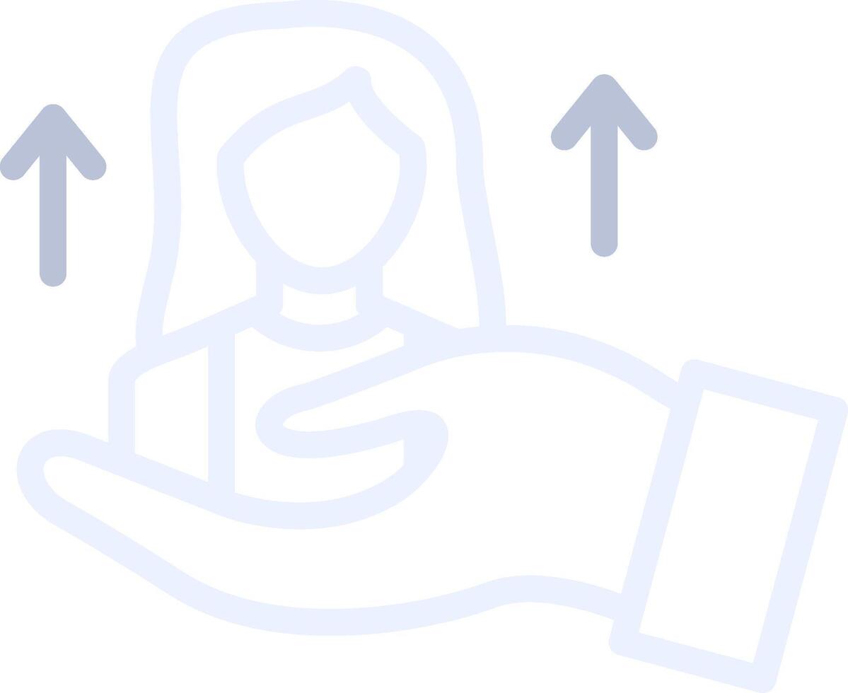 Hand Creative Icon Design vector