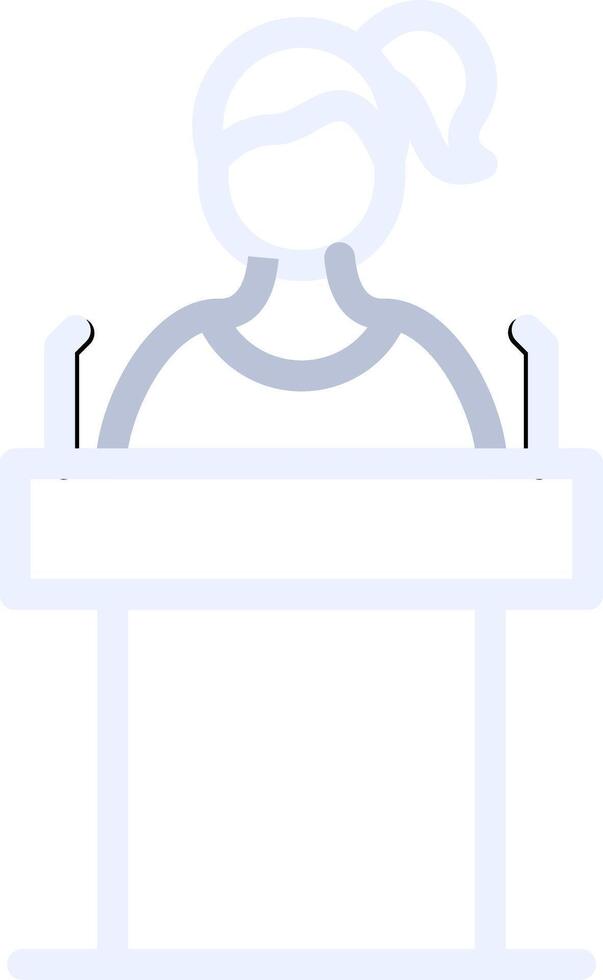 Politician Creative Icon Design vector