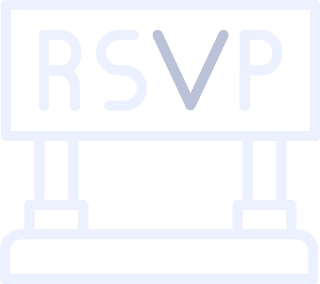 diseño de icono creativo rsvp vector