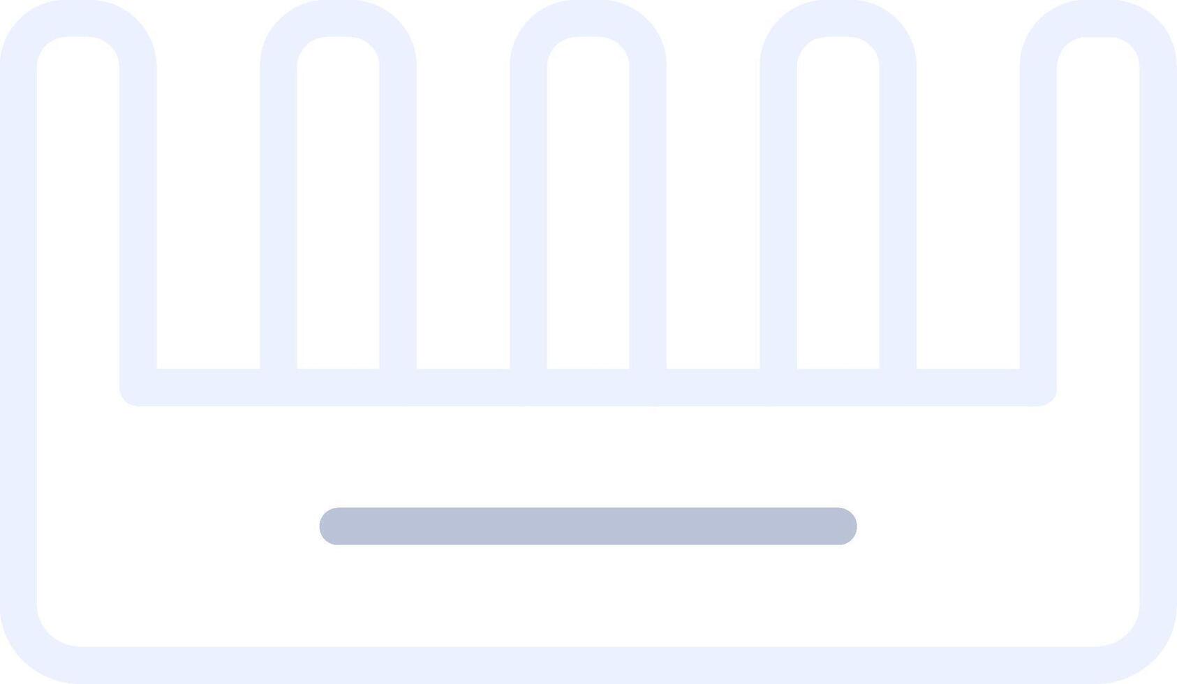 Comb Creative Icon Design vector