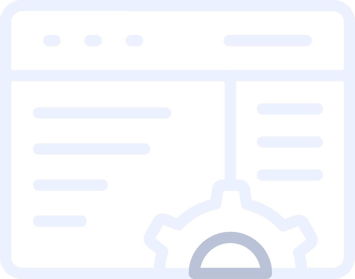 Browser Creative Icon Design vector