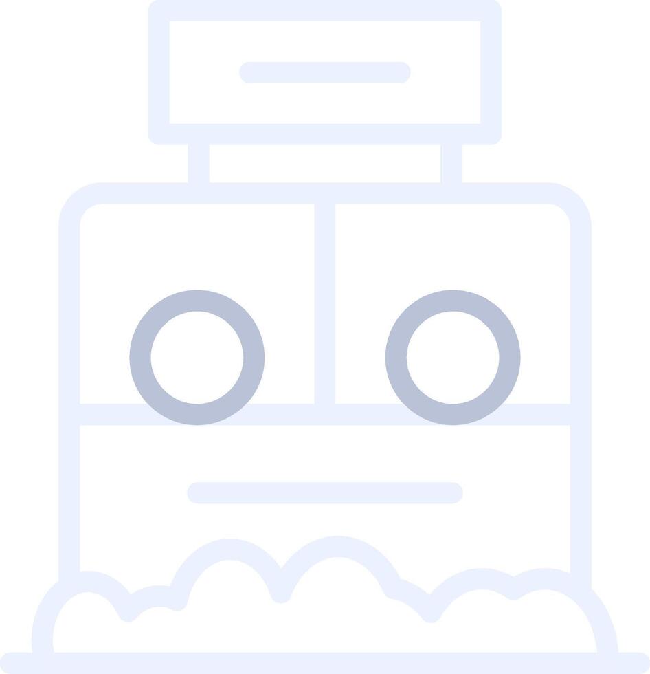 Ticket Box Creative Icon Design vector