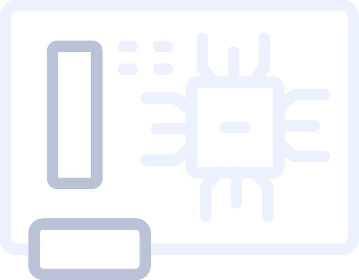 Circuit Board Creative Icon Design vector