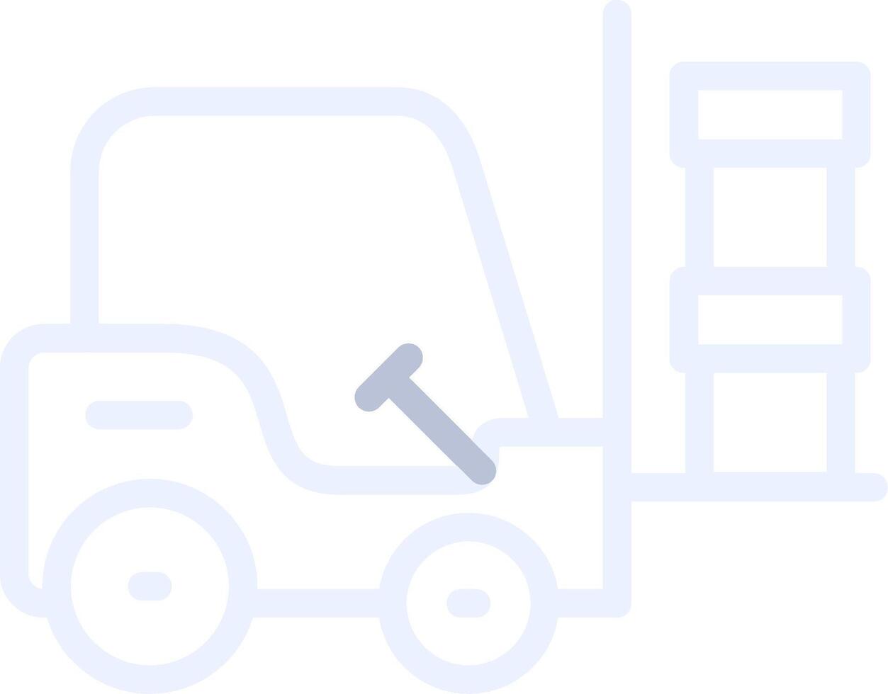 Forklift Creative Icon Design vector