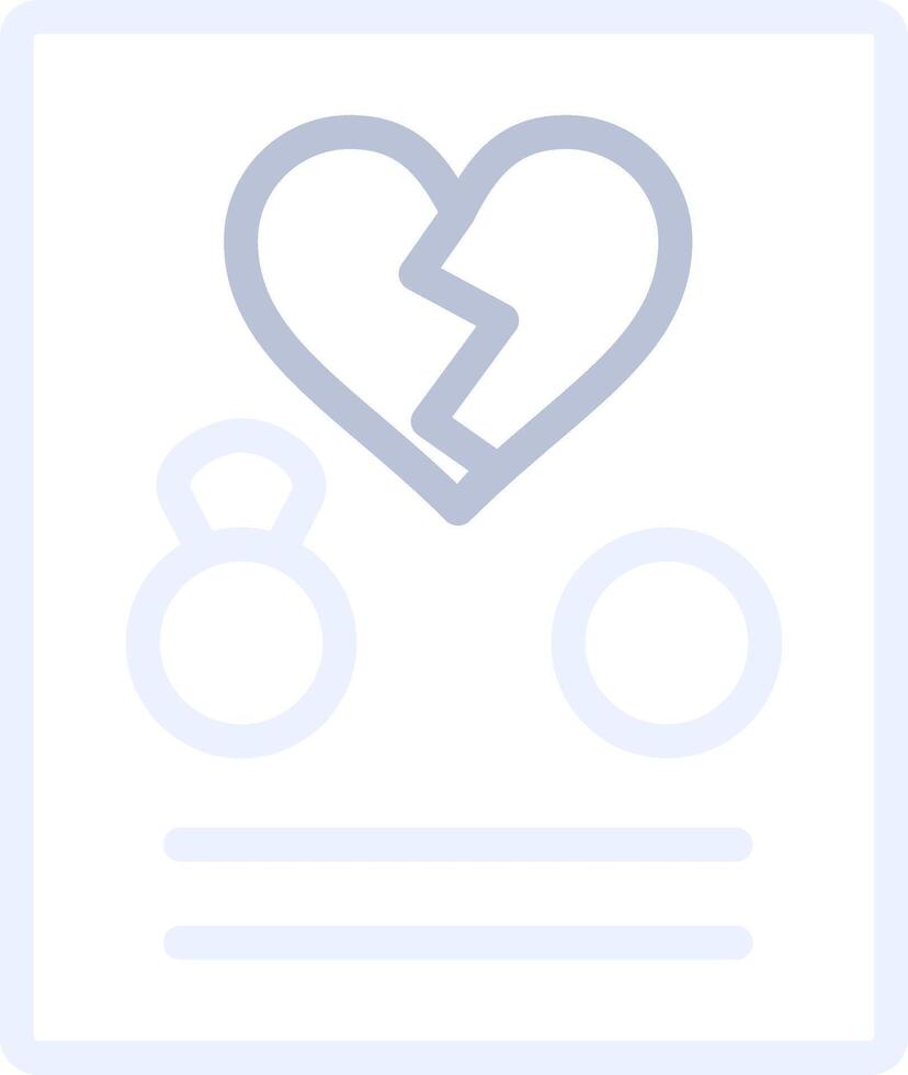 Divorce Creative Icon Design vector