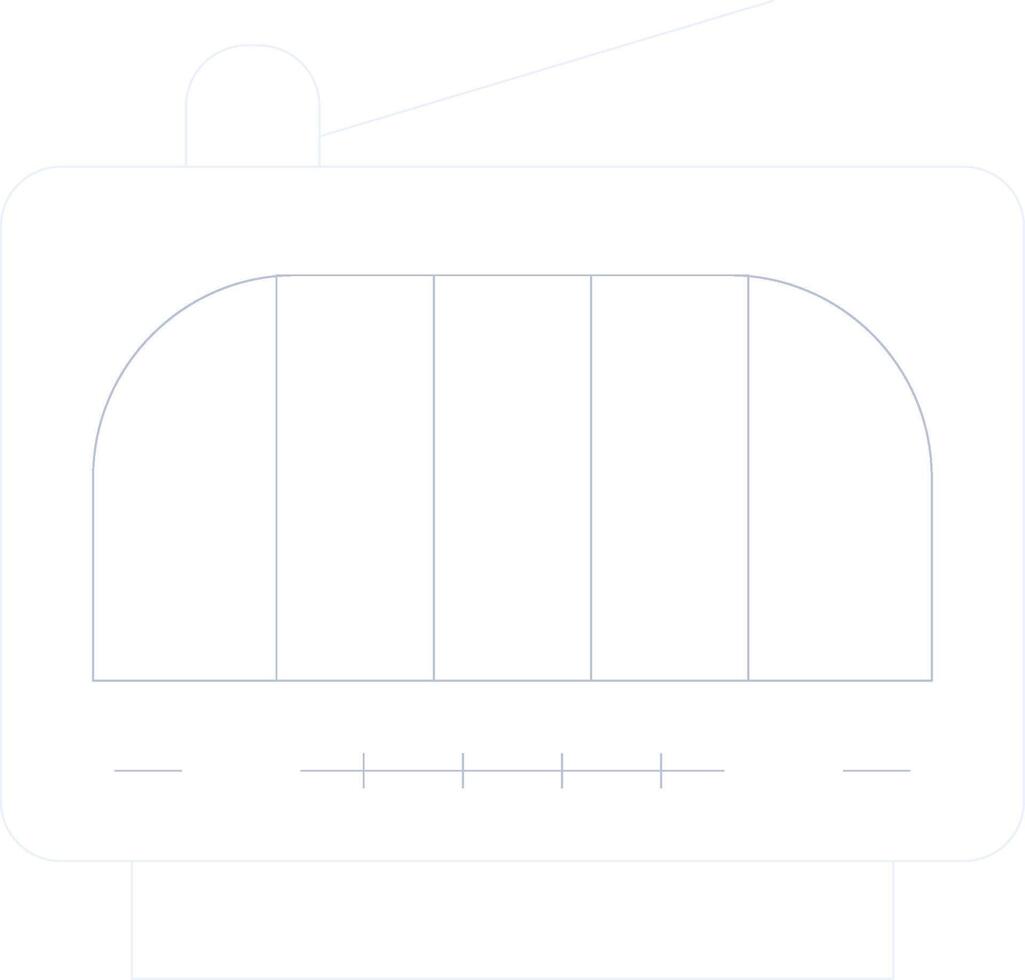 Radio Creative Icon Design vector