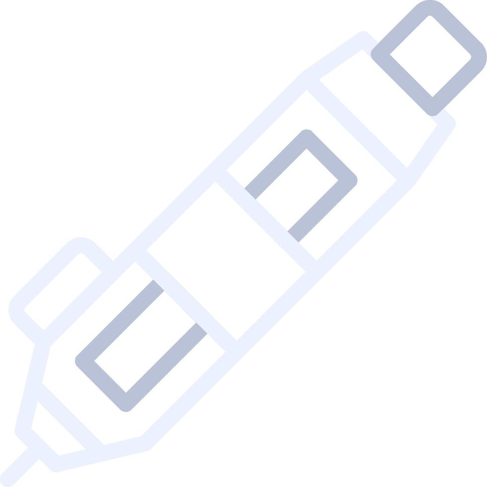 3D Pen Creative Icon Design vector