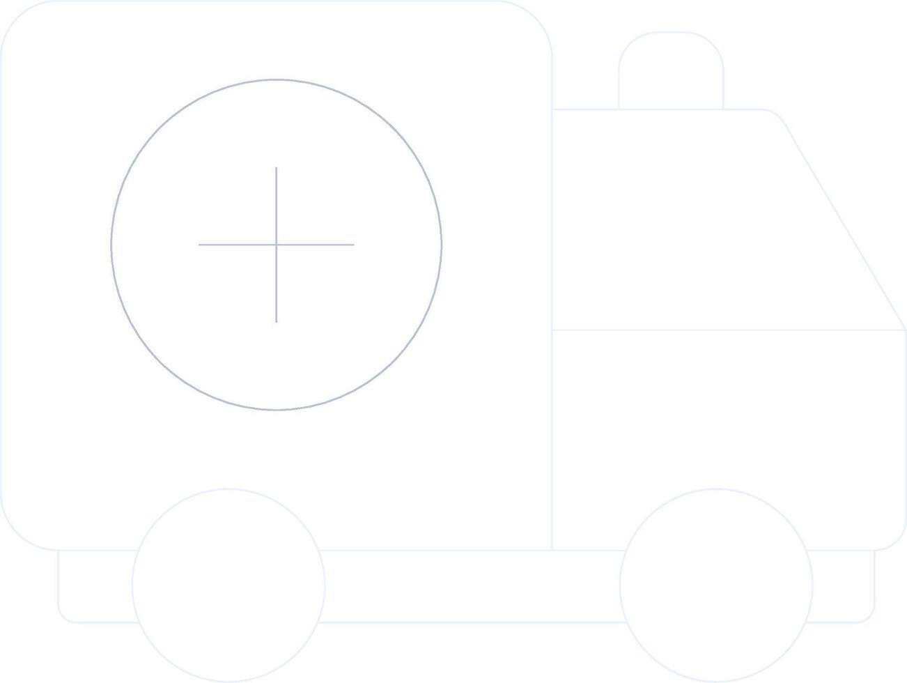 Ambulance Creative Icon Design vector