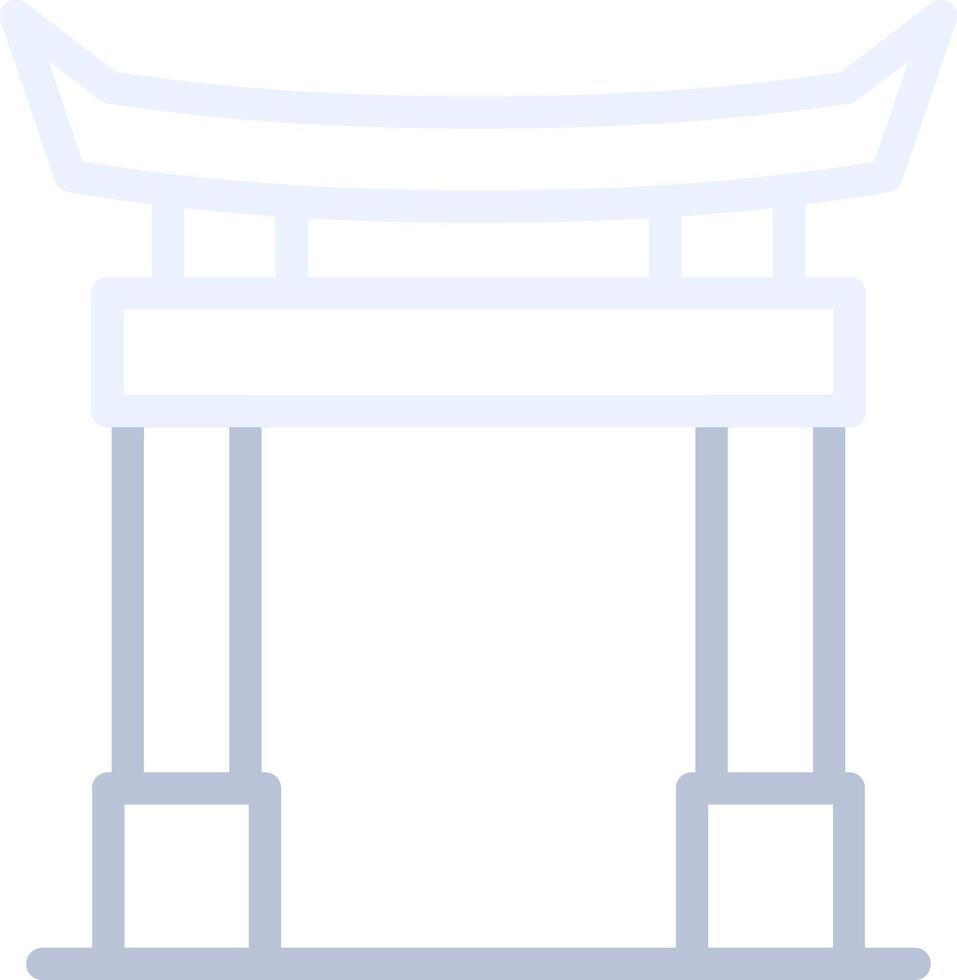 Torii Gate Creative Icon Design vector