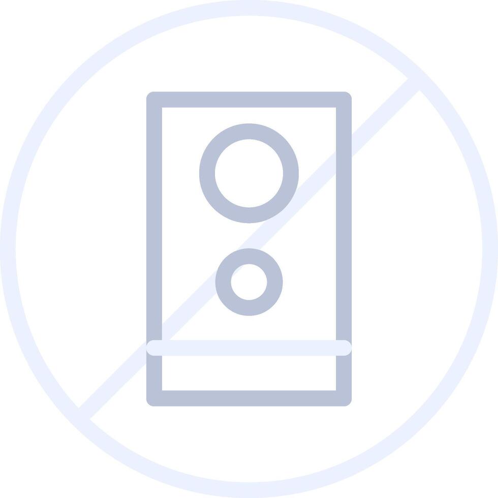 No Phone Creative Icon Design vector