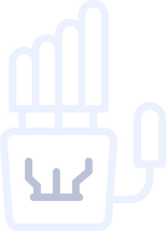 Robot Hand Creative Icon Design vector