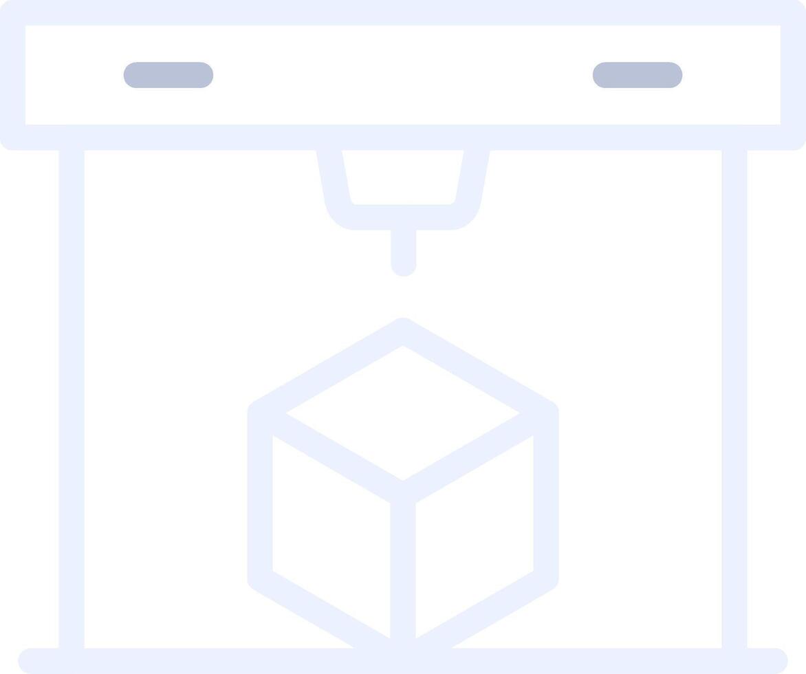3D Printing Creative Icon Design vector