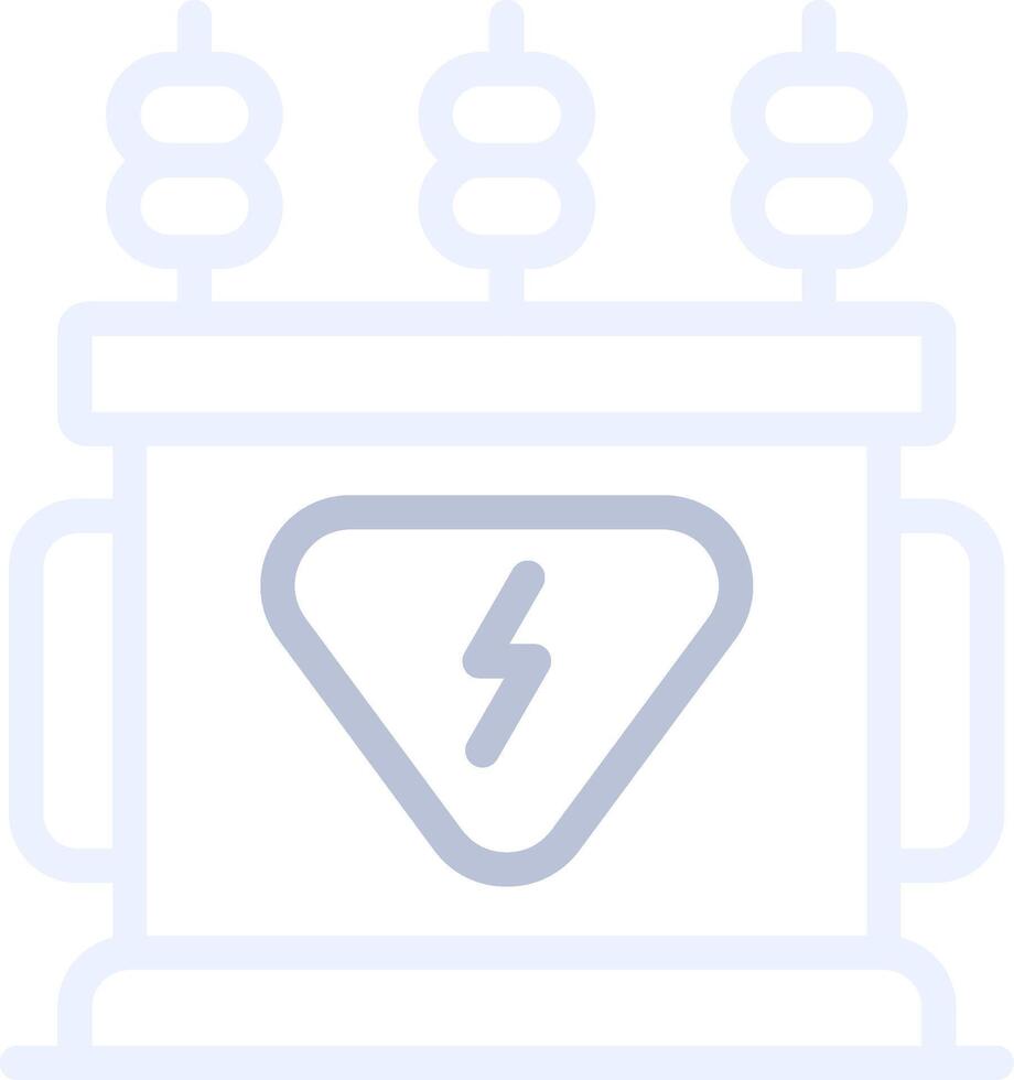 Power Transformer Creative Icon Design vector