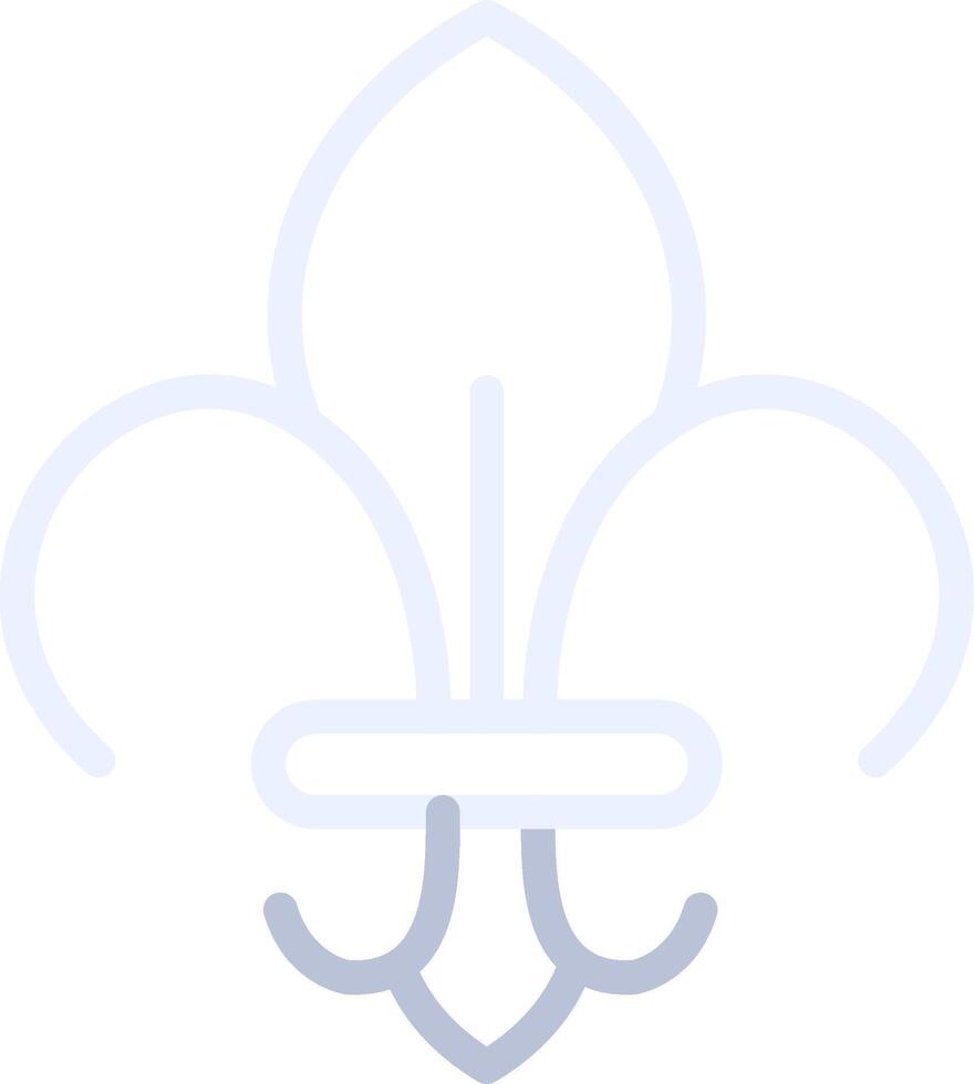 Fleur De Lis Creative Icon Design vector