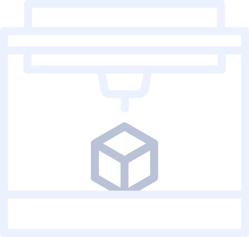 3D Printing Creative Icon Design vector