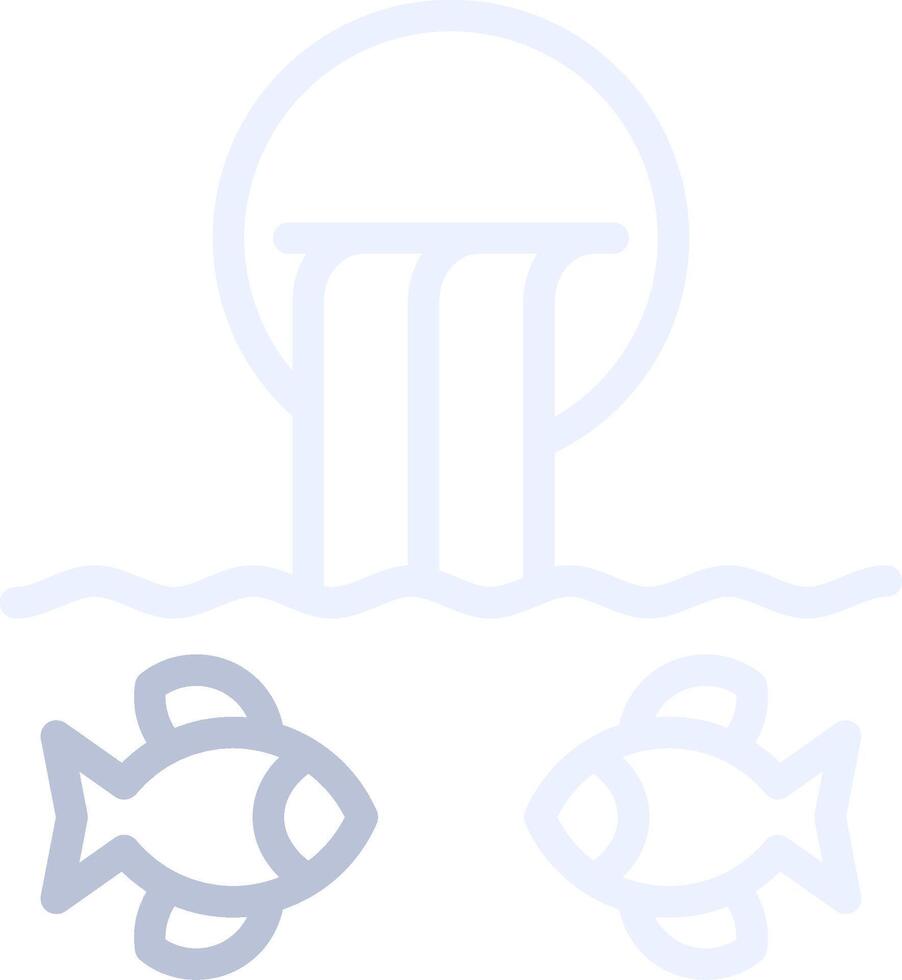 River Fishing Creative Icon Design vector