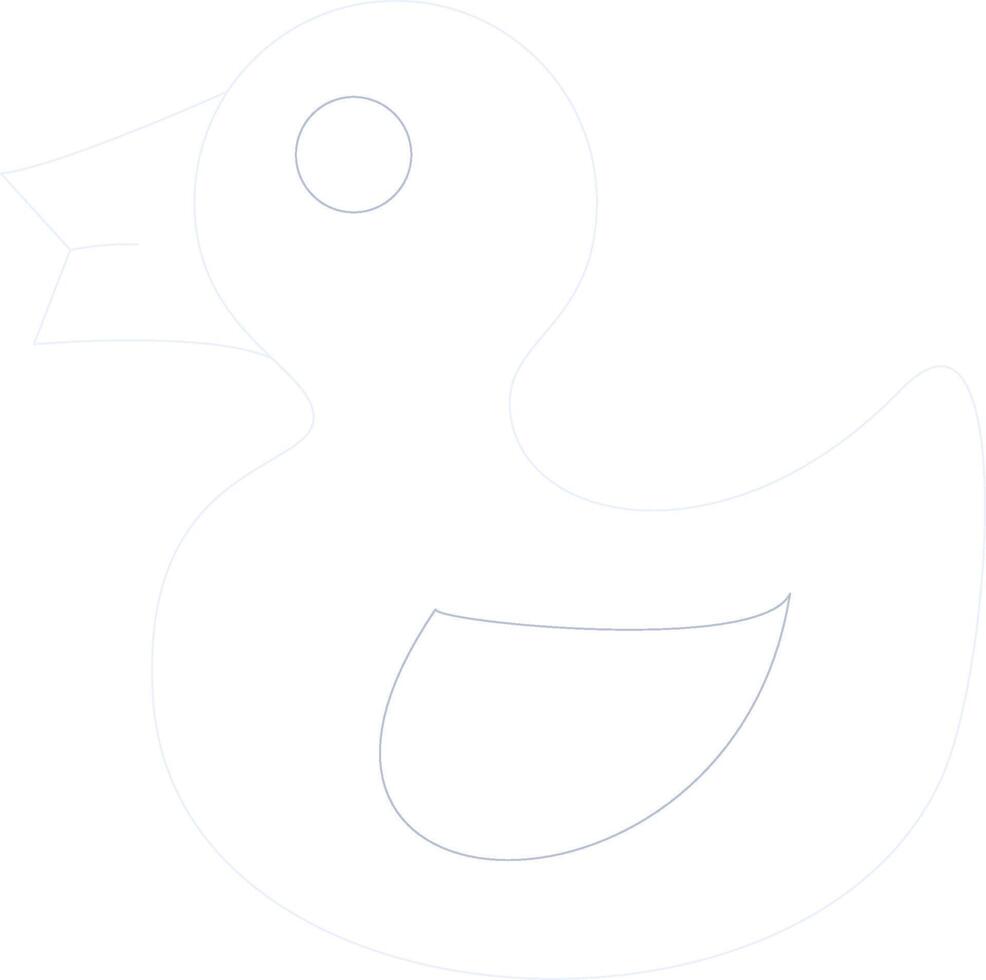 Rubber Duck Creative Icon Design vector