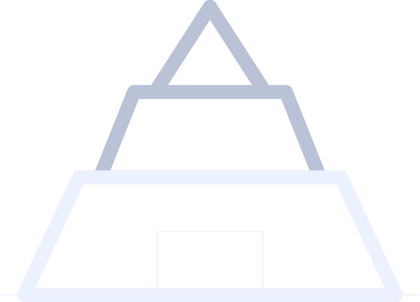 Pyramid Creative Icon Design vector