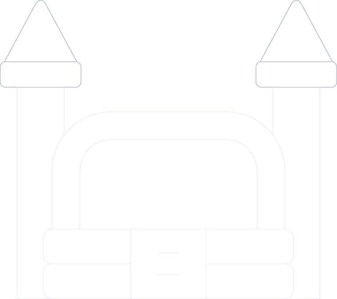 Bouncy Castle Creative Icon Design vector