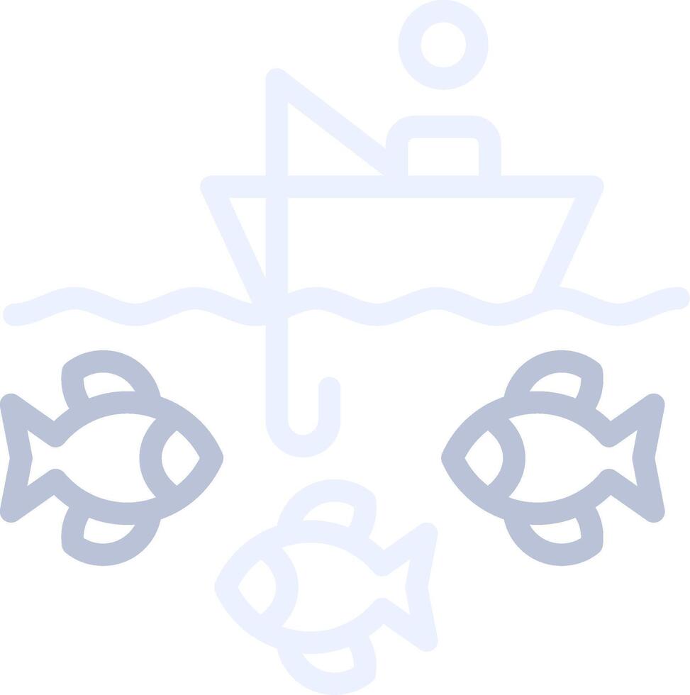 Boat Fishing Creative Icon Design vector