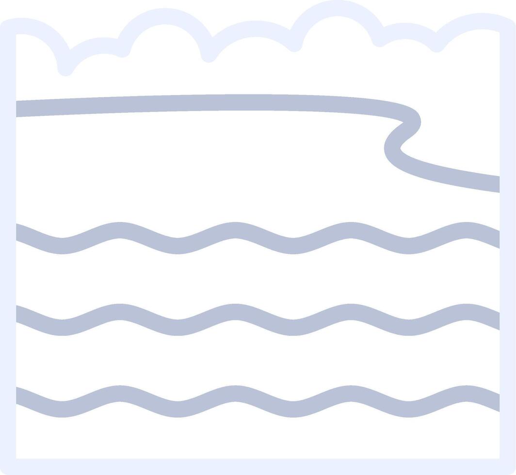 Bay Landscape Creative Icon Design vector