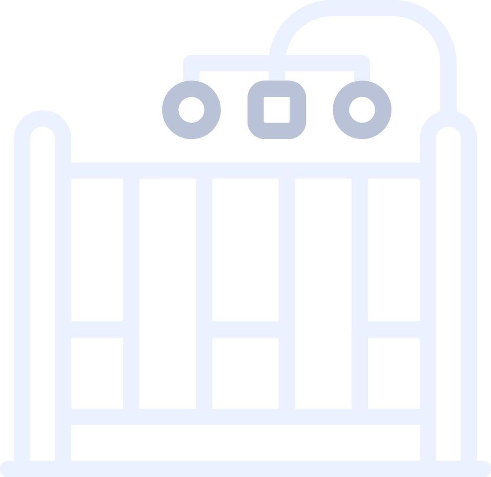 Baby Crib Creative Icon Design vector