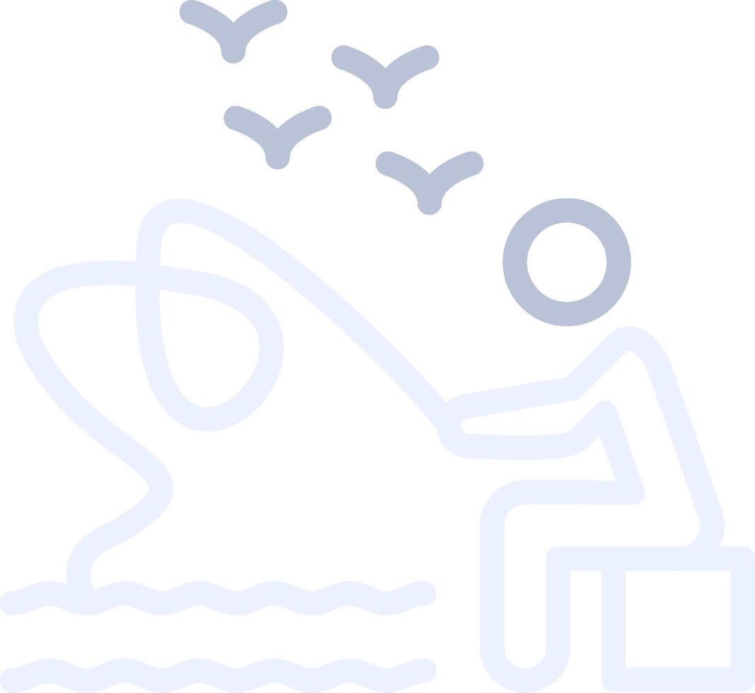 Trolling Creative Icon Design vector
