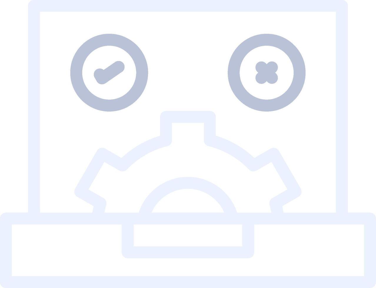 qa pruebas creativo icono diseño vector