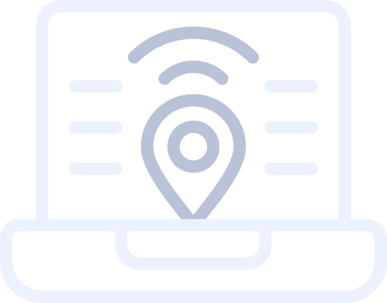 Digital Nomad Hub Creative Icon Design vector