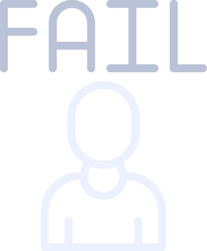 Fail Creative Icon Design vector