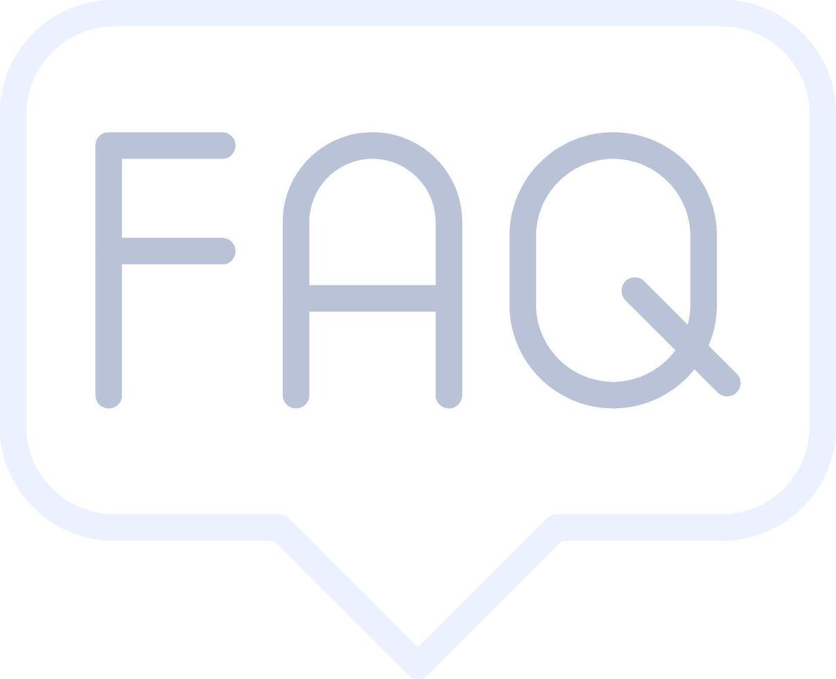 FAQ Creative Icon Design vector