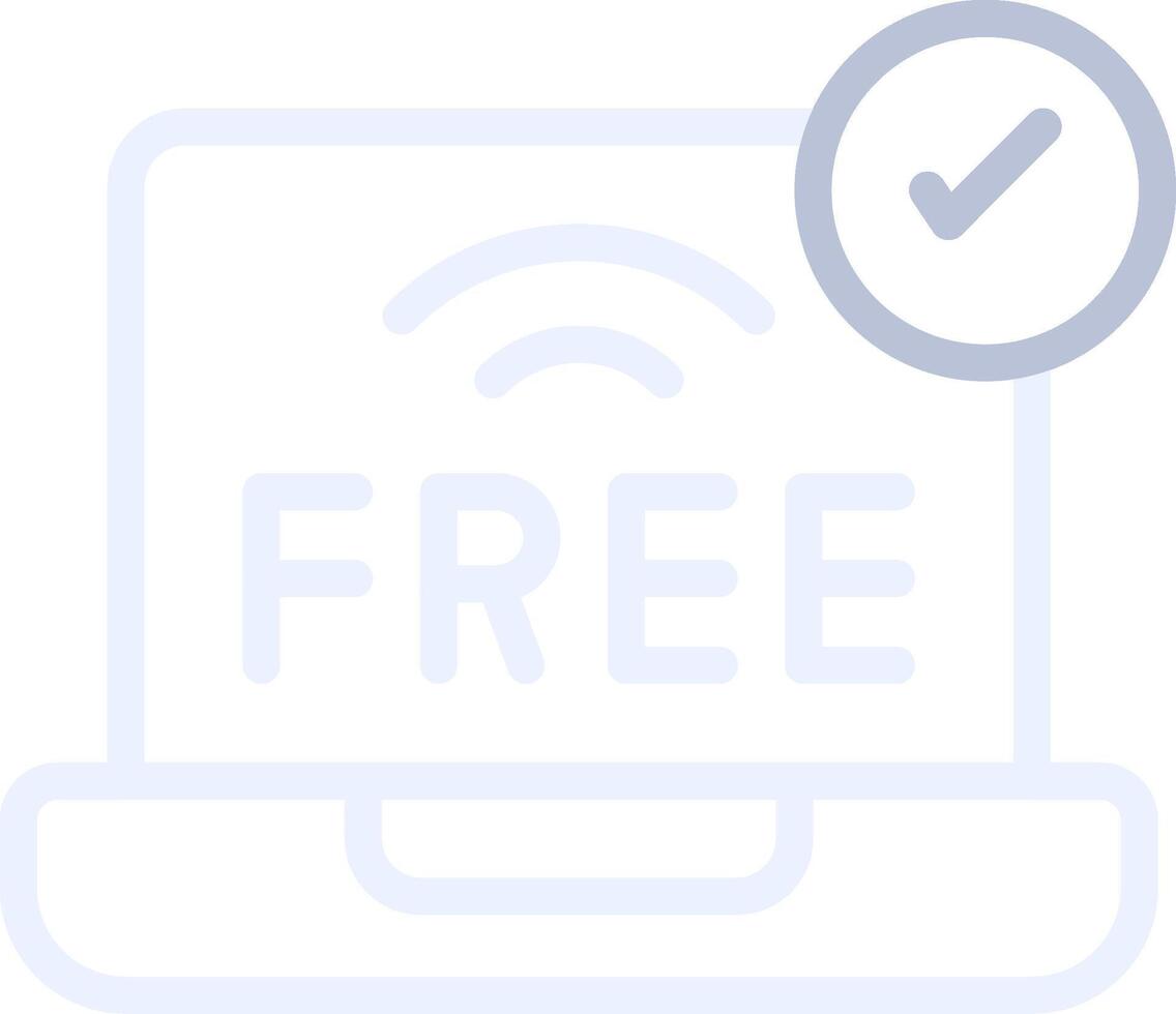 Free Wifi Creative Icon Design vector