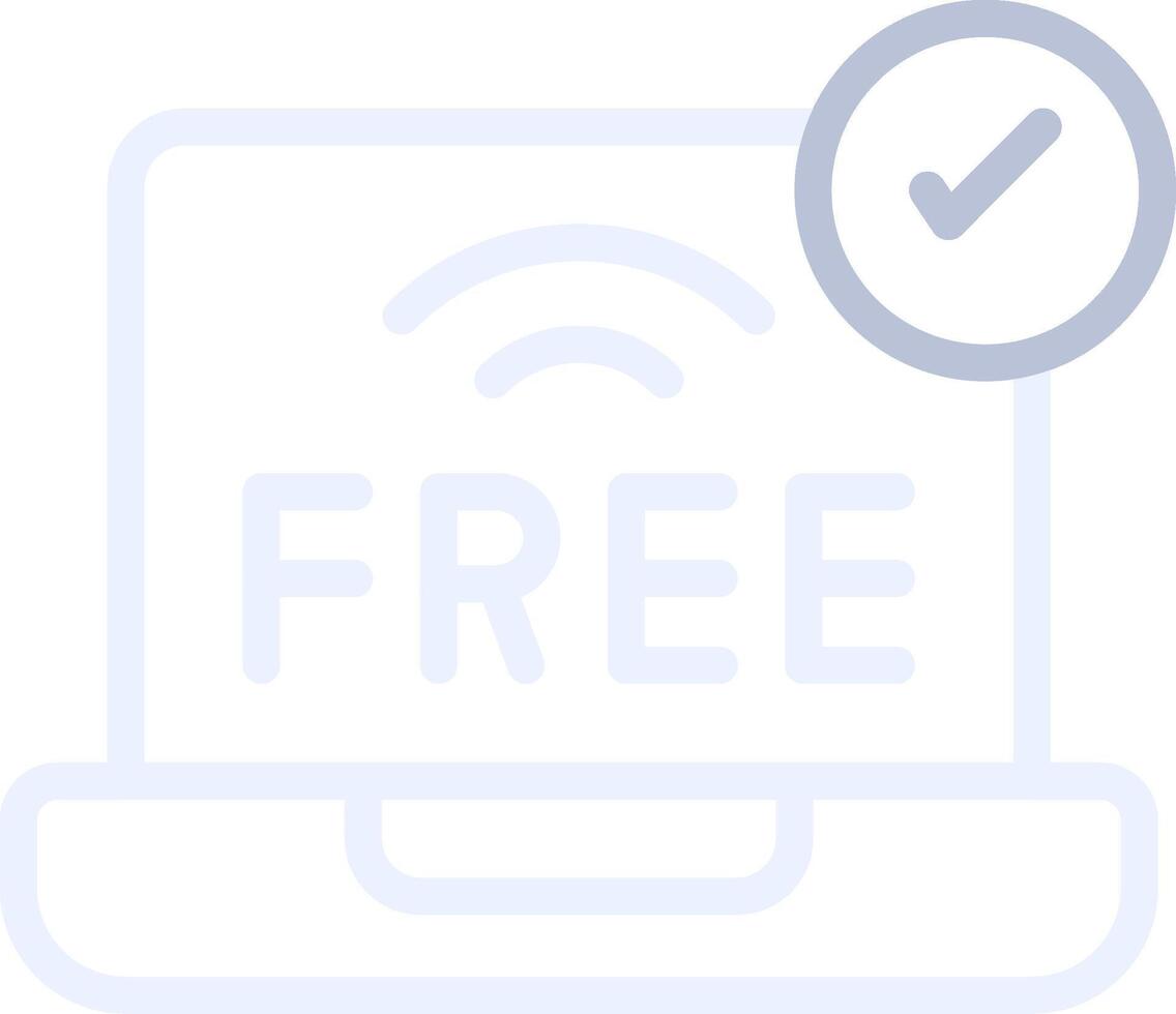 Free Wifi Creative Icon Design vector