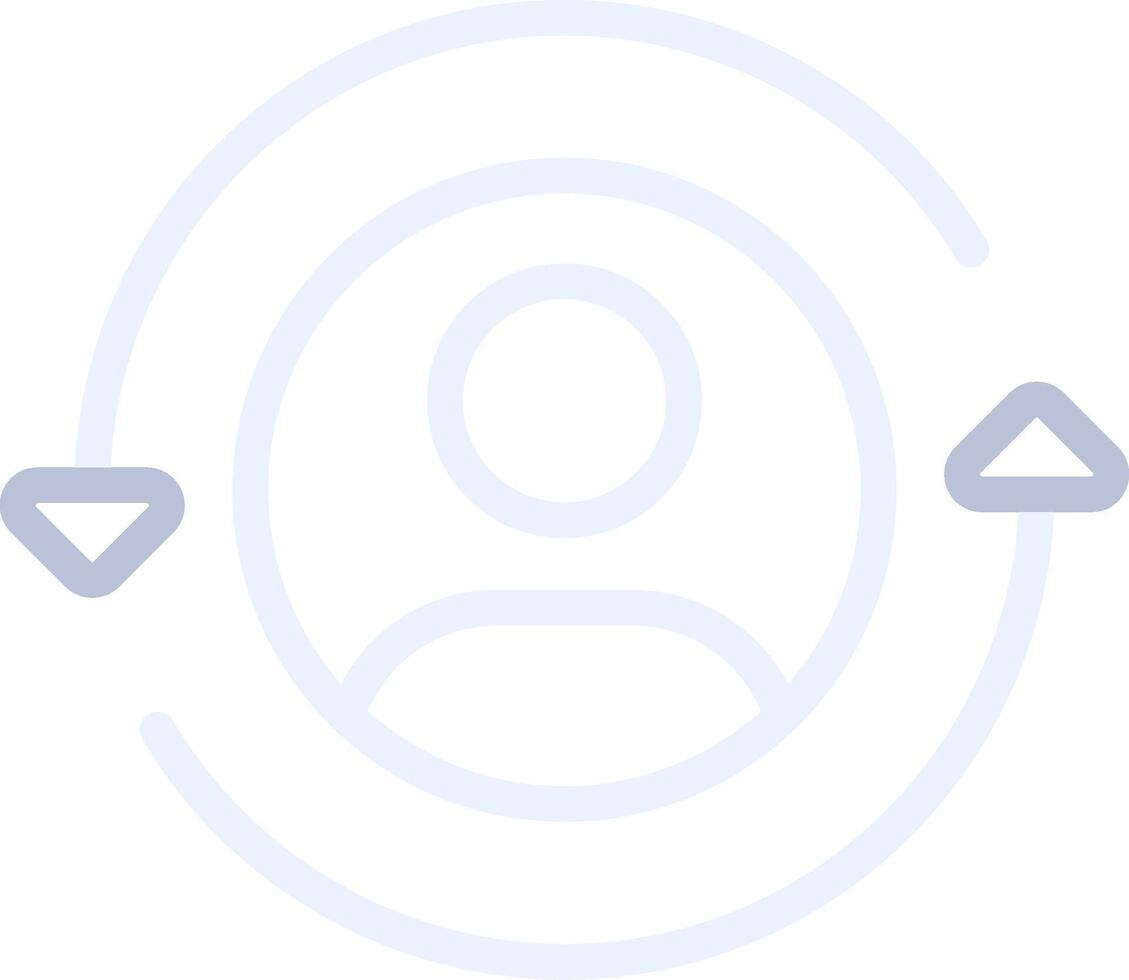Returning Visitor Creative Icon Design vector