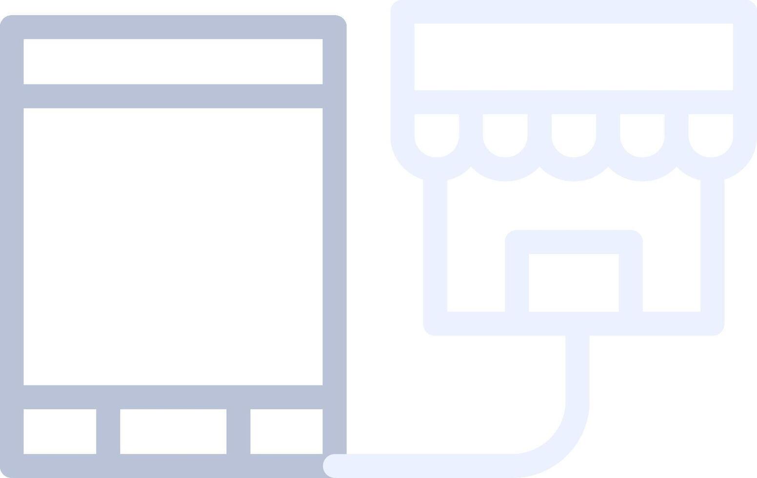 Showrooming Creative Icon Design vector