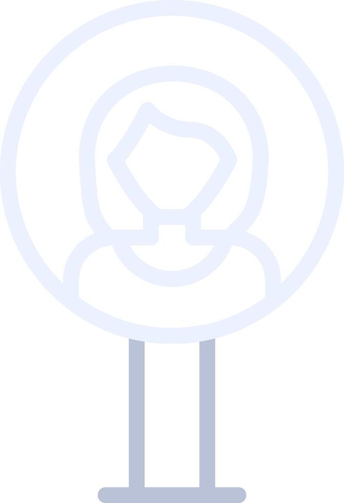 User Placeholder Creative Icon Design vector