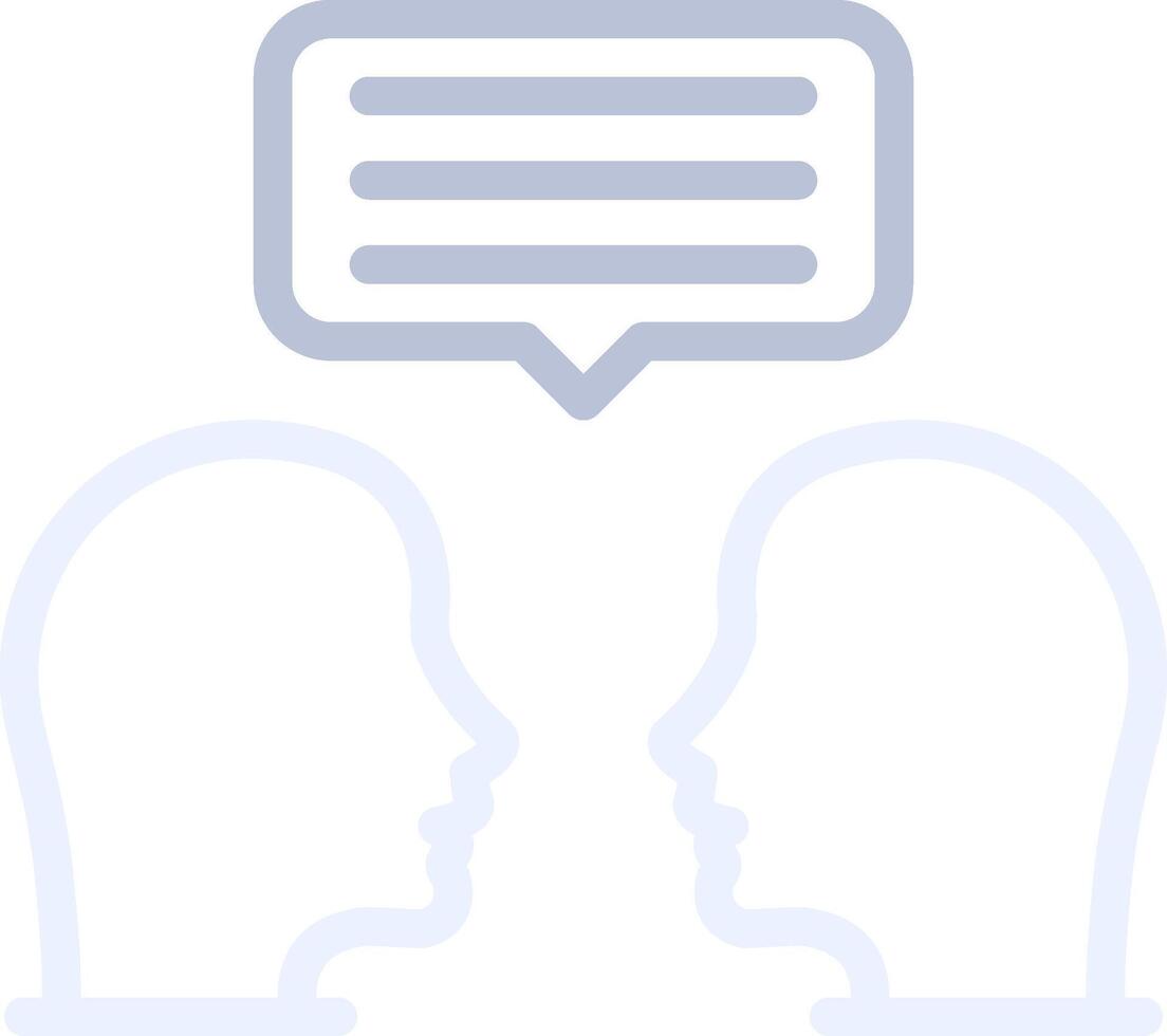 Face To Face Creative Icon Design vector