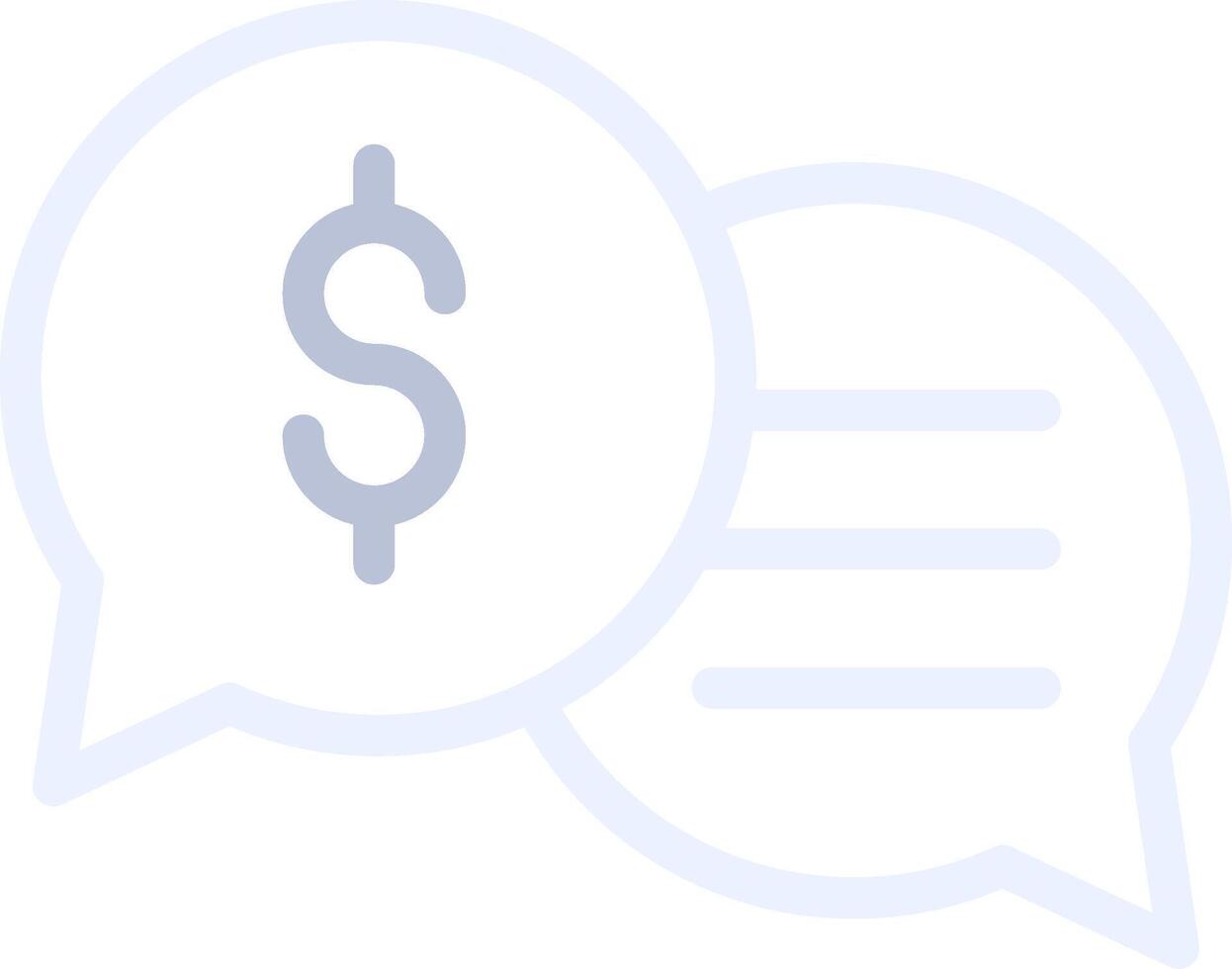 Business Dialog Creative Icon Design vector
